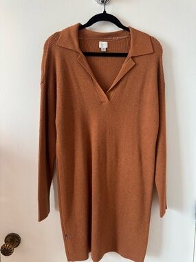 a new day Copper Ribbed Knit Top